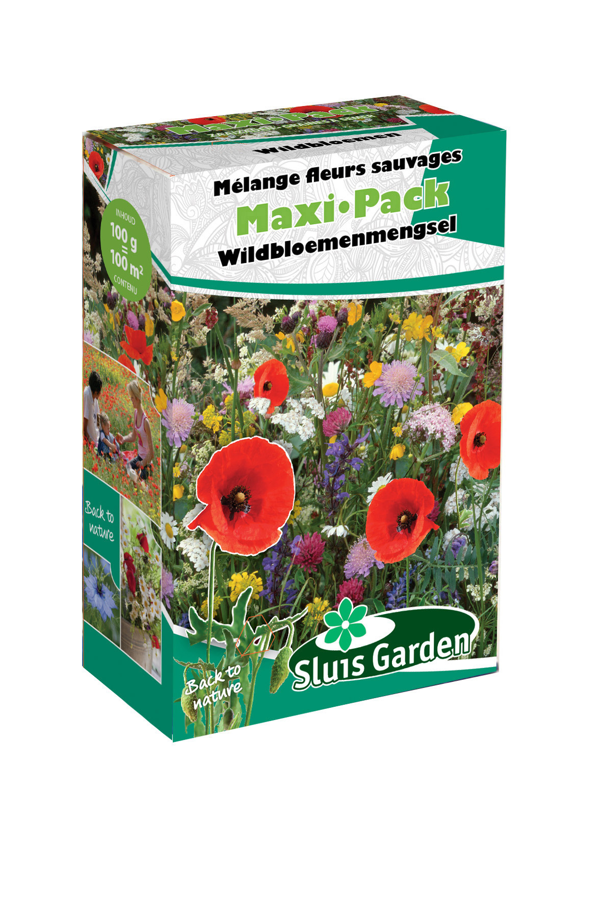 MaxiPack Wildbloemen incl kruiden 100 gr